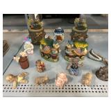 Assorted Miniature Animal Statues, storage