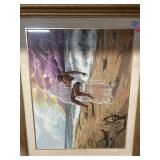 Assorted Wall Hanging Art. Largest approx. 38x32