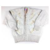 Vtg sweater with embroidery. No size marked.