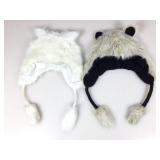 Faux fur hats.