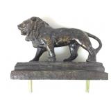 Composite Lion clock topper. 9x7