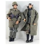 2 WWII German soldiers, 12 in tall