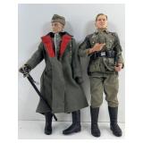 2 WWII German soldiers, 12 in tall
