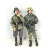 2 WWII German soldiers, 12 in tall