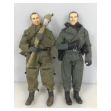 2 WWII German soldiers, 12 in tall