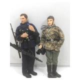 2 WWII German soldiers, 12 in tall