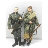 2 WWII German soldiers, 12 in tall