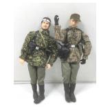 2 WWII German soldiers, 12 in tall