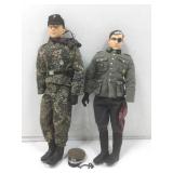 2 WWII German soldiers, 12 in tall