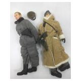 2 WWII German soldiers, 12 in tall