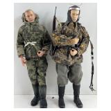 2 WWII German soldiers, 12 in tall