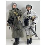 2 WWII German soldiers, 12 in tall