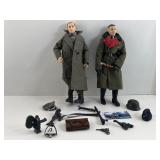 2 WWII German soldiers, 12 in tall