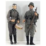 2 WWII German soldiers, 12 in tall