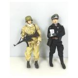 2 WWII German soldiers, 12 in tall