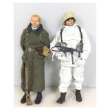 2 WWII German soldiers, 12 in tall