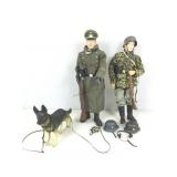 2 WWII German soldiers, 12 in tall