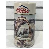 Coors beer stein, 8 in tall, Brazil