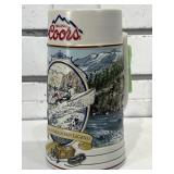 Coors  beer stein, 8 in tall, Brazil