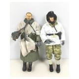 2 WWII German soldiers, 12 in tall