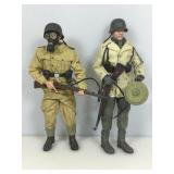 2 WWII German soldiers, 12 in tall