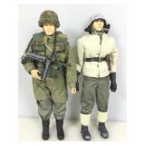 2 WWII German soldiers, 12 in tall