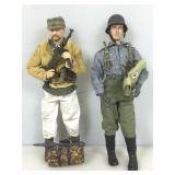 2 WWII German soldiers, 12 in tall