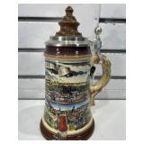 German beer stein w/lid, 8 in tall. LE Salzburg