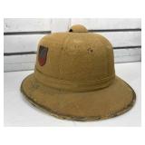 German Tropic leather helmet cork/cotton panel,