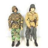 2 WWII German soldiers, 12 in tall