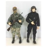 2 WWII German soldiers, 12 in tall