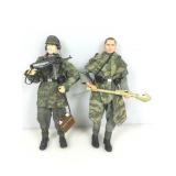 2 WWII German soldiers, 12 in tall