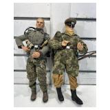 2 WWII German soldiers, 12 in tall