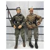 2 WWII German soldiers, 12 in tall