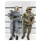 2 WWII German soldiers, 12 in tall