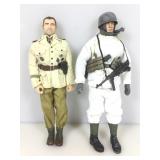 2 WWII German soldiers, 12 in tall