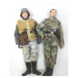2 WWII German soldiers, 12 in tall