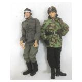 2 WWII German soldiers, 12 in tall