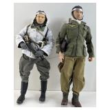 2 WWII German soldiers, 12 in tall