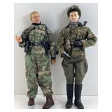 2 WWII German soldiers, 12 in tall