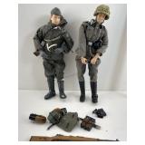 2 WWII German soldiers, 12 in tall
