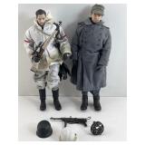 2 WWII German soldiers, 12 in tall