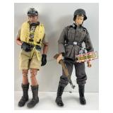 2 WWII German soldiers, 12 in tall