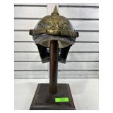 German helmet lobster tail cavalry NCO on wooden