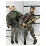 2 WWII German soldiers, 12 in tall