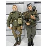 2 WWII German soldiers, 12 in tall