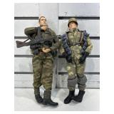 2 WWII German soldiers, 12 in tall