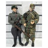 2 WWII German soldiers, 12 in tall