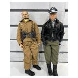 2 WWII German soldiers, 12 in tall
