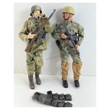 2 WWII German soldiers, 12 in tall